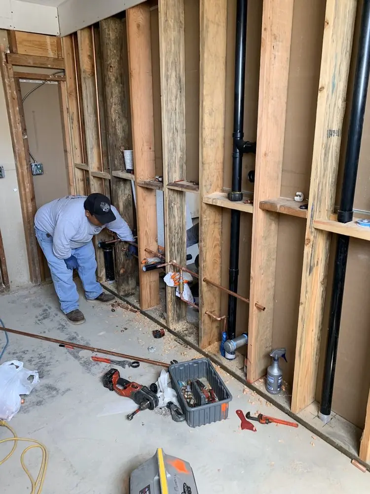 Commercial rough-in plumbing for Trenchless Sewer Repair in Leawood